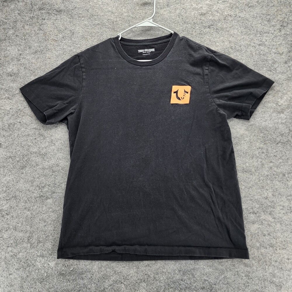 True Religion Shirt Mens Extra Large Short Sleeve Black